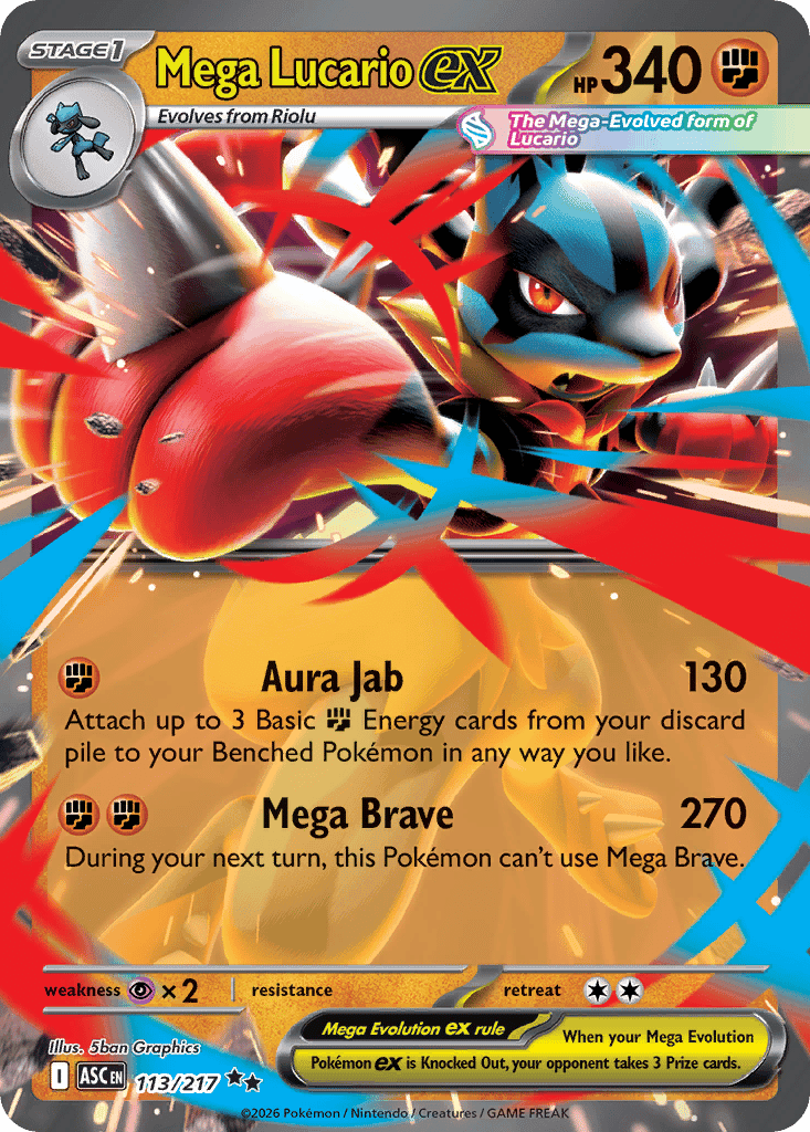 Mega Lucario ex - 012 (Holofoil • NM)