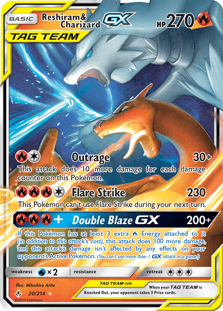 Reshiram & Charizard GX (Holofoil • DMG)