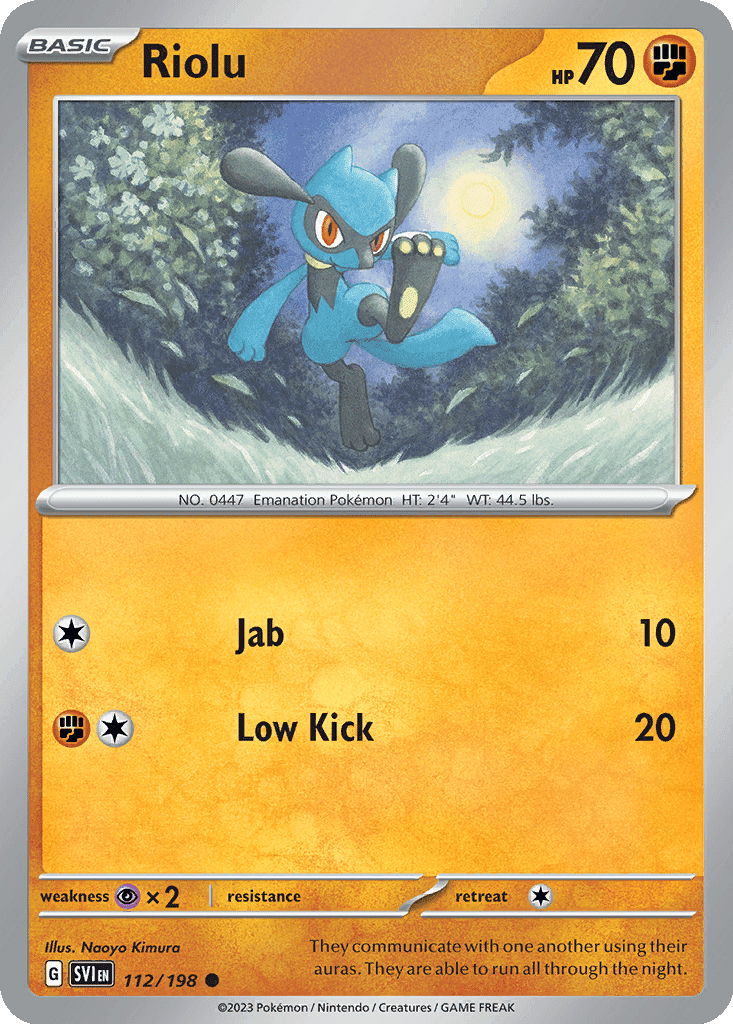 Riolu - 112/198 (Normal • NM)