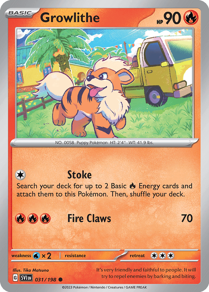 Growlithe - 031/198 (Normal • NM)