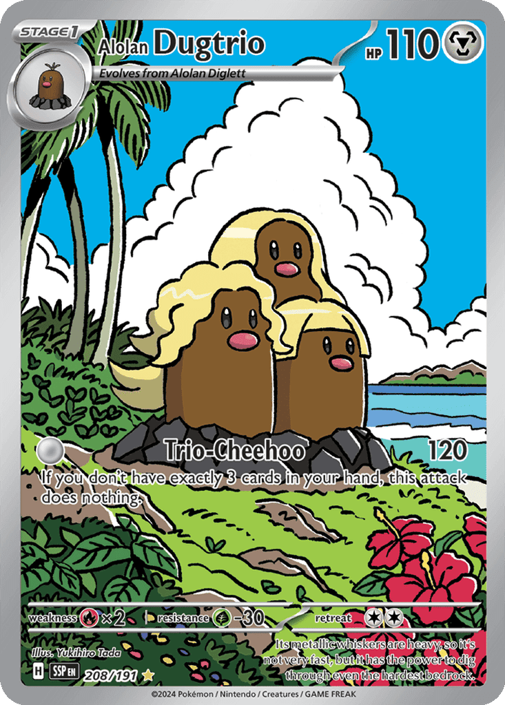 Alolan Dugtrio - 208/191 (Holofoil • NM)