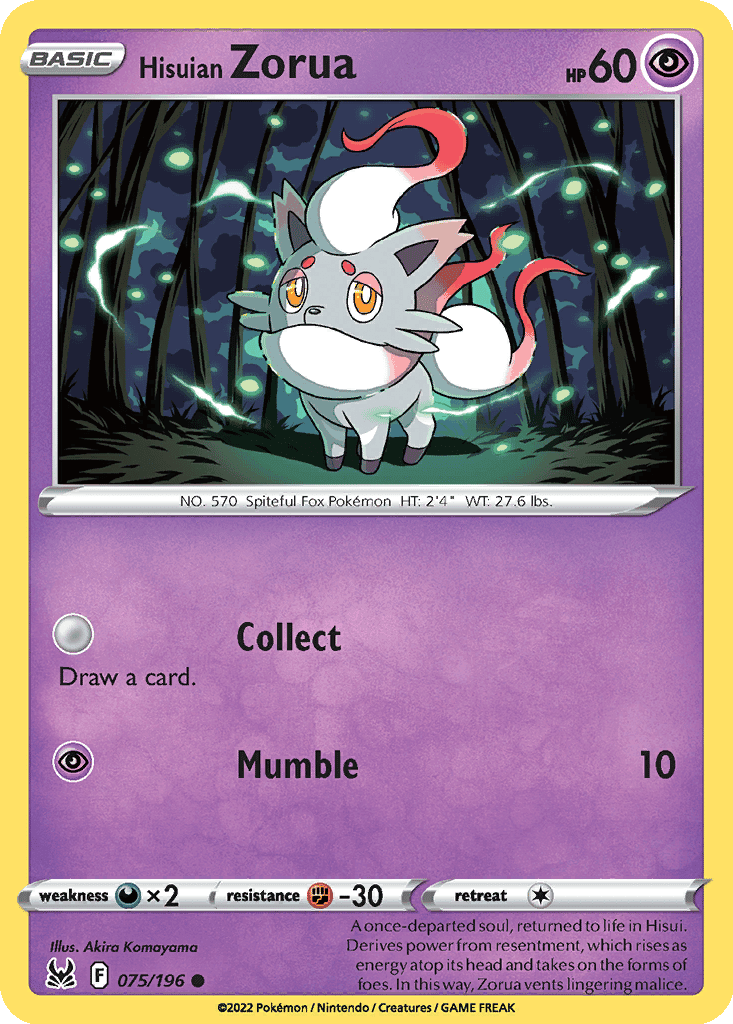 Hisuian Zorua (Normal • NM)