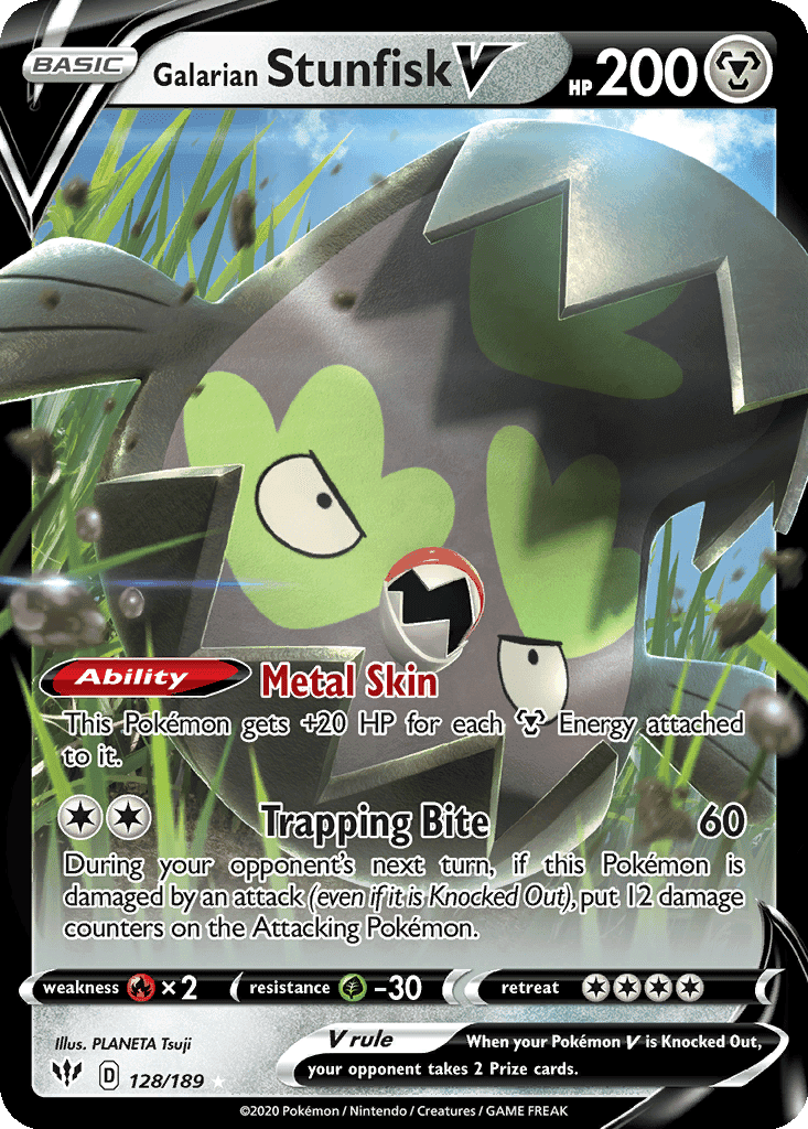 Galarian Stunfisk V (Holofoil • NM)