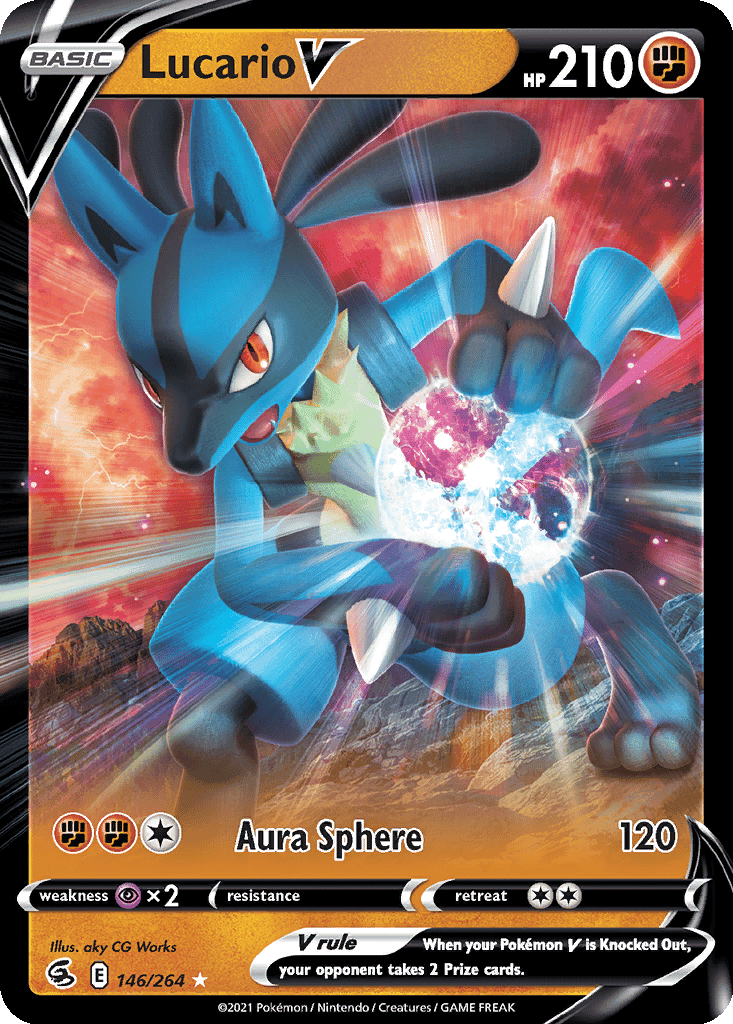 Lucario V (Holofoil • NM)