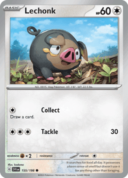 Lechonk - 155/198 (Reverse Holofoil • NM)