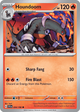 Houndoom - 034/198 (Reverse Holofoil • NM)