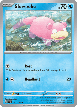 Slowpoke - 042/198 (Reverse Holofoil • NM)