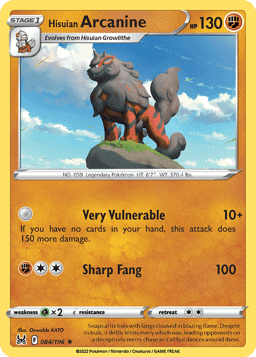 Hisuian Arcanine (Reverse Holofoil • NM)