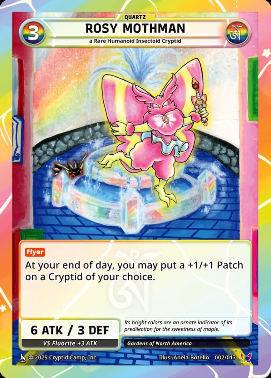 Rosy Mothman (Normal / Vision Rare)