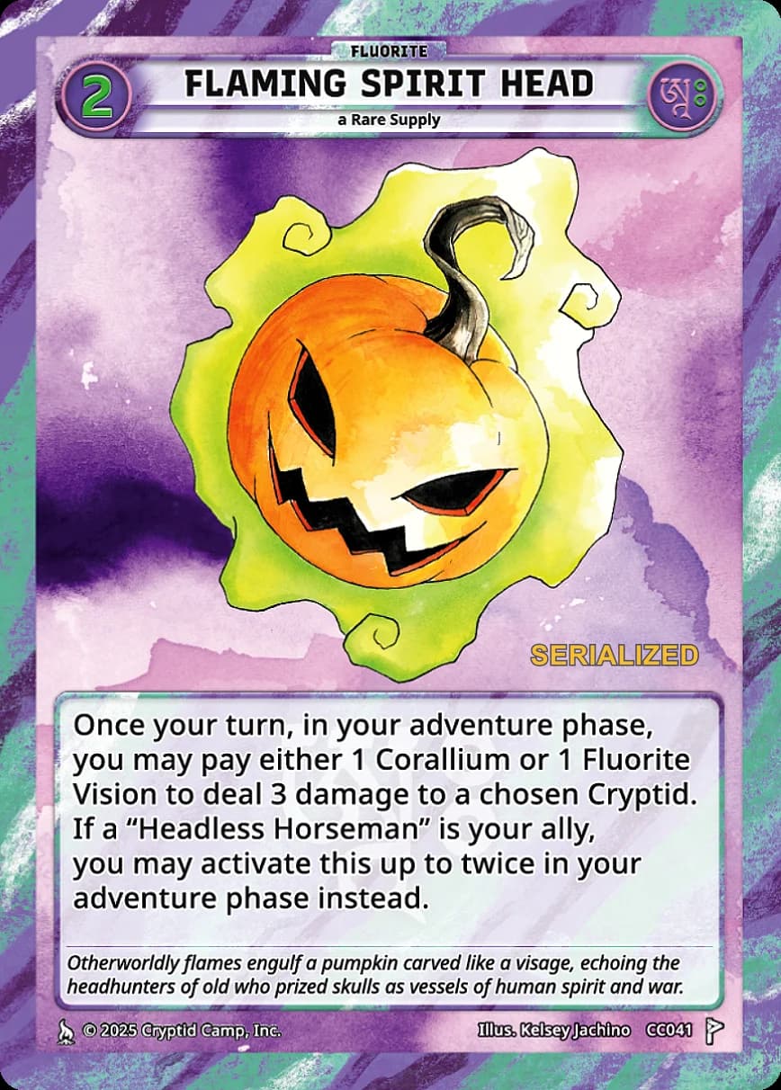 Flaming Spirit Head (Normal / Serialized)