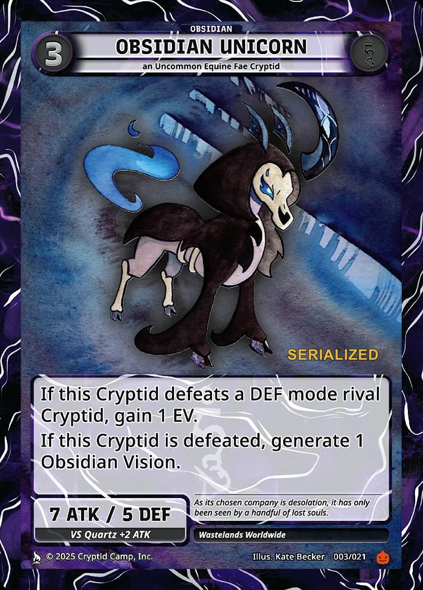 Obsidian Unicorn (Normal / Serialized)