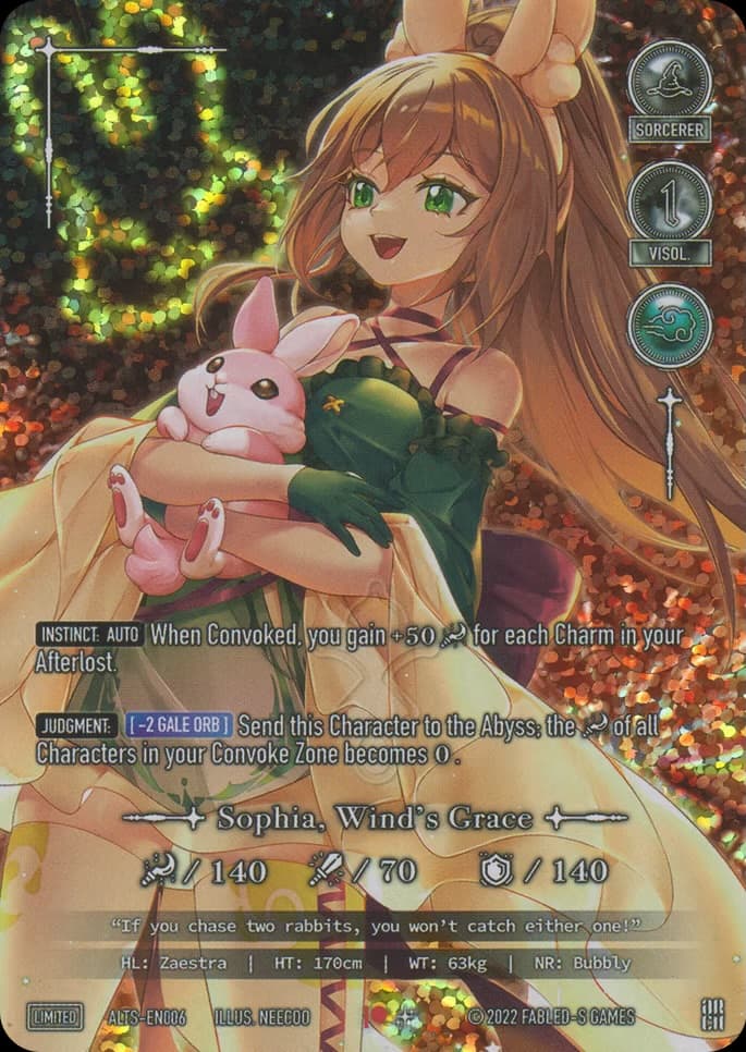 "Sophia, Wind's Grace" (Pink Rabbit Variant)