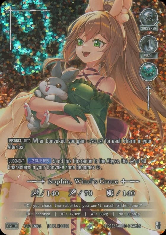 "Sophia, Wind's Grace" (Grey Rabbit Variant)