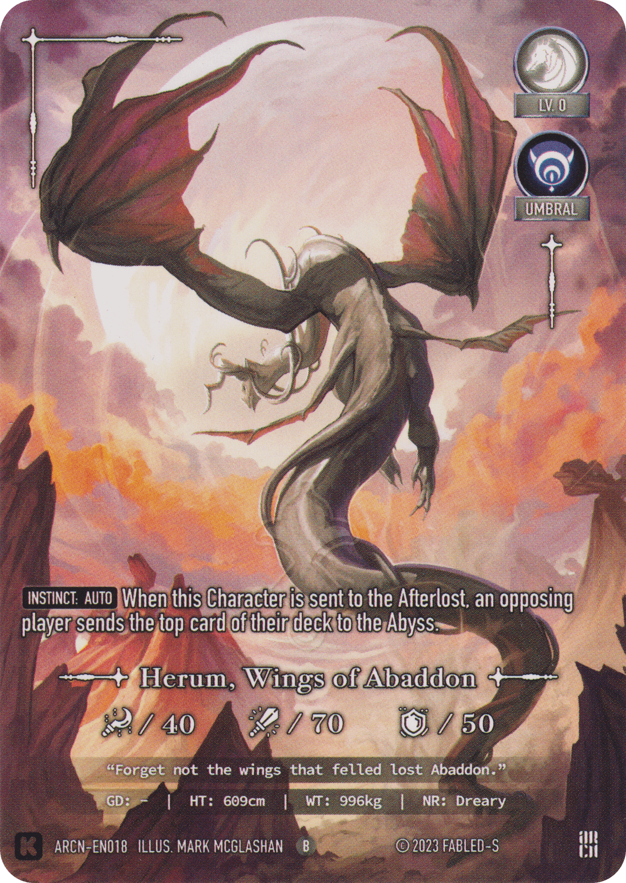 Herum, Wings of Abaddon