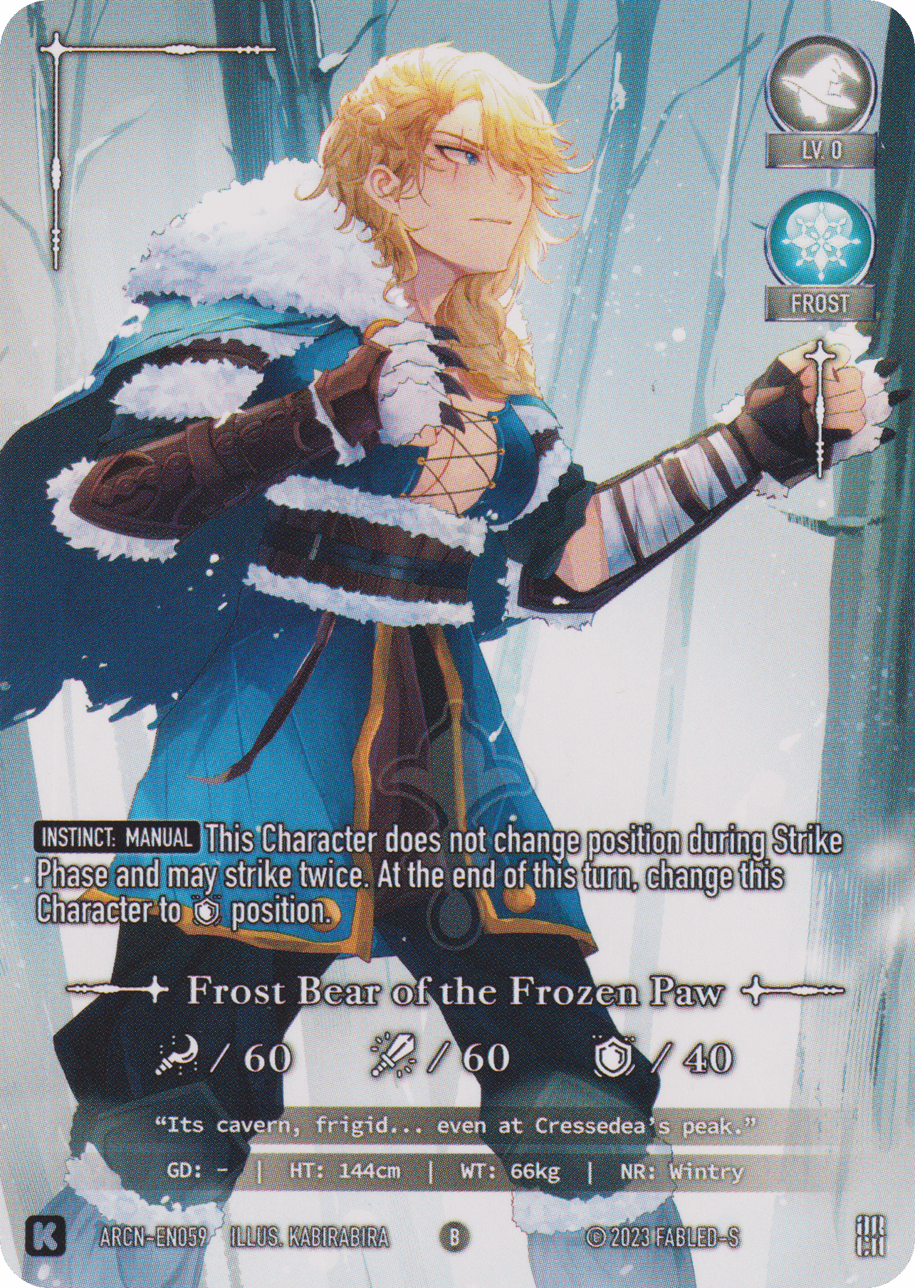 Frost Bear of the Frozen Paw