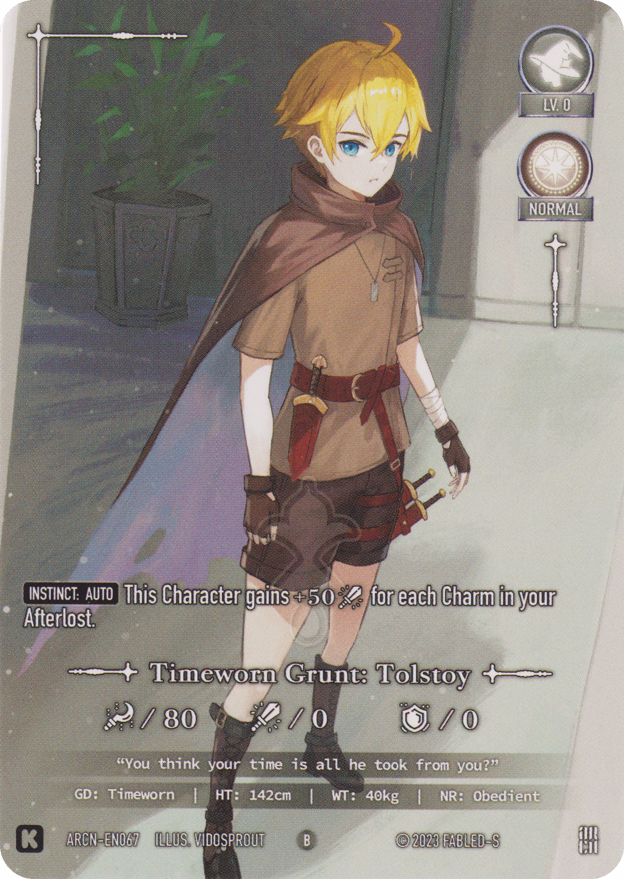 Timeworn Grunt: Tolstoy