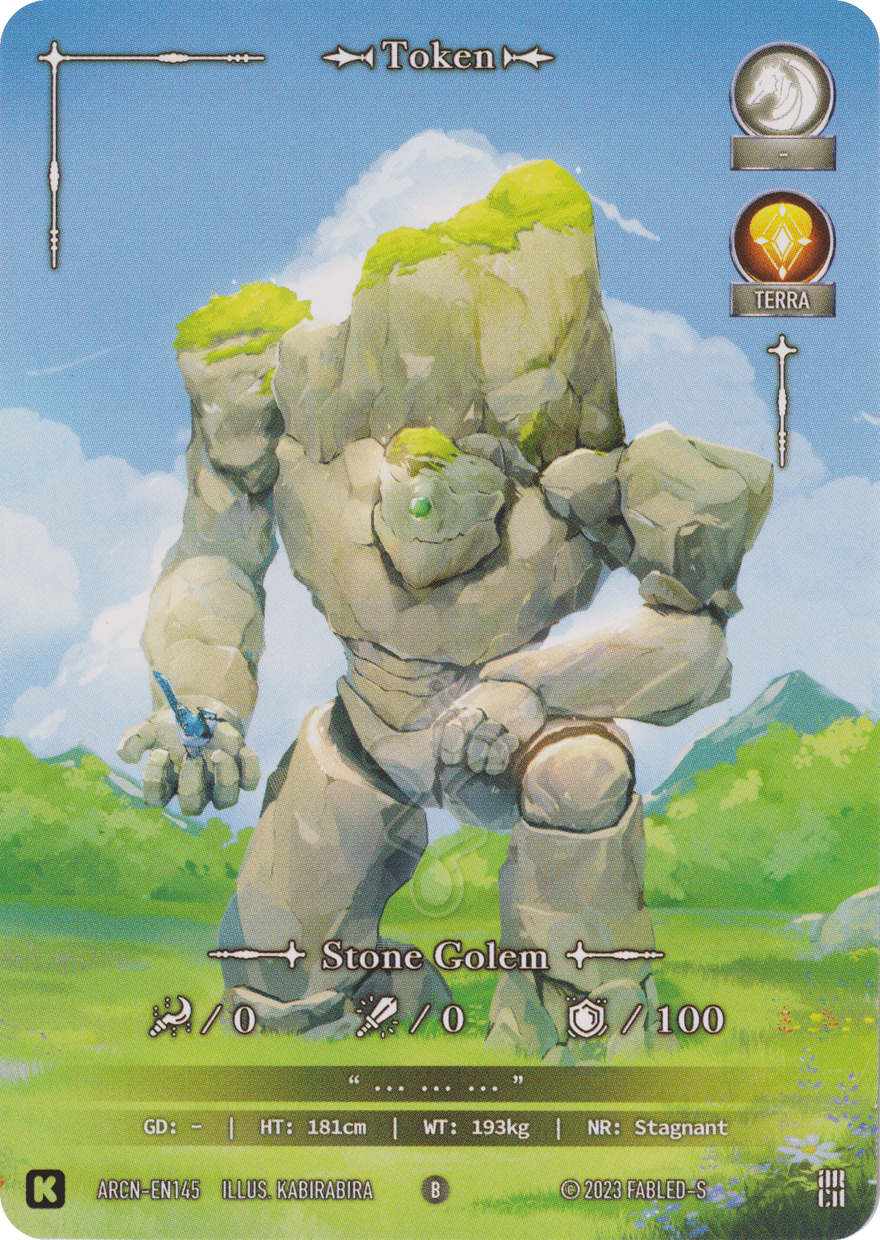 Stone Golem Token