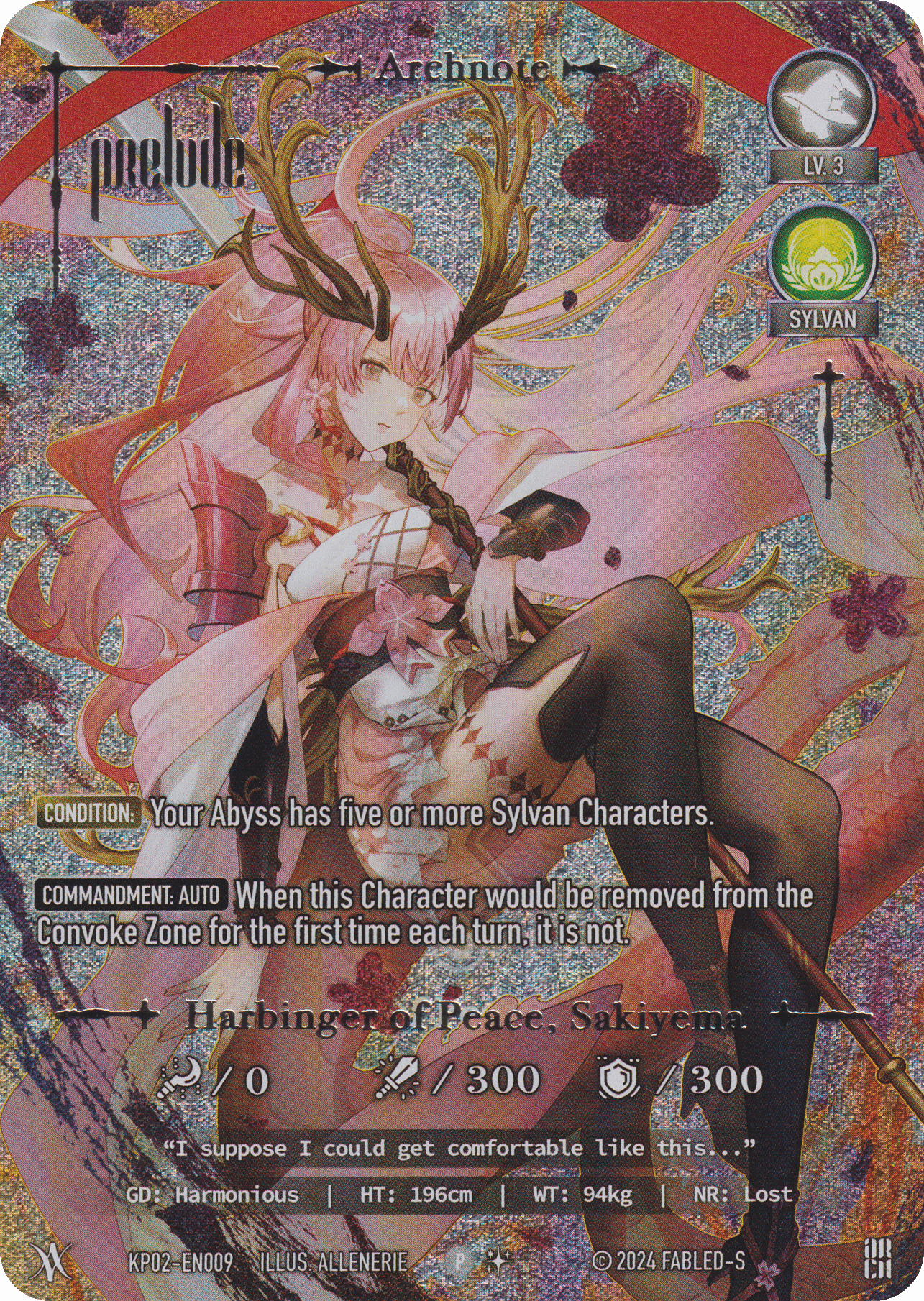 Harbinger of Peace, Sakiyema (foil)
