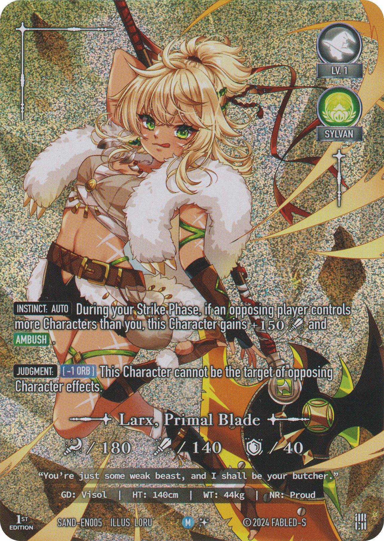 Larx, Primal Blade