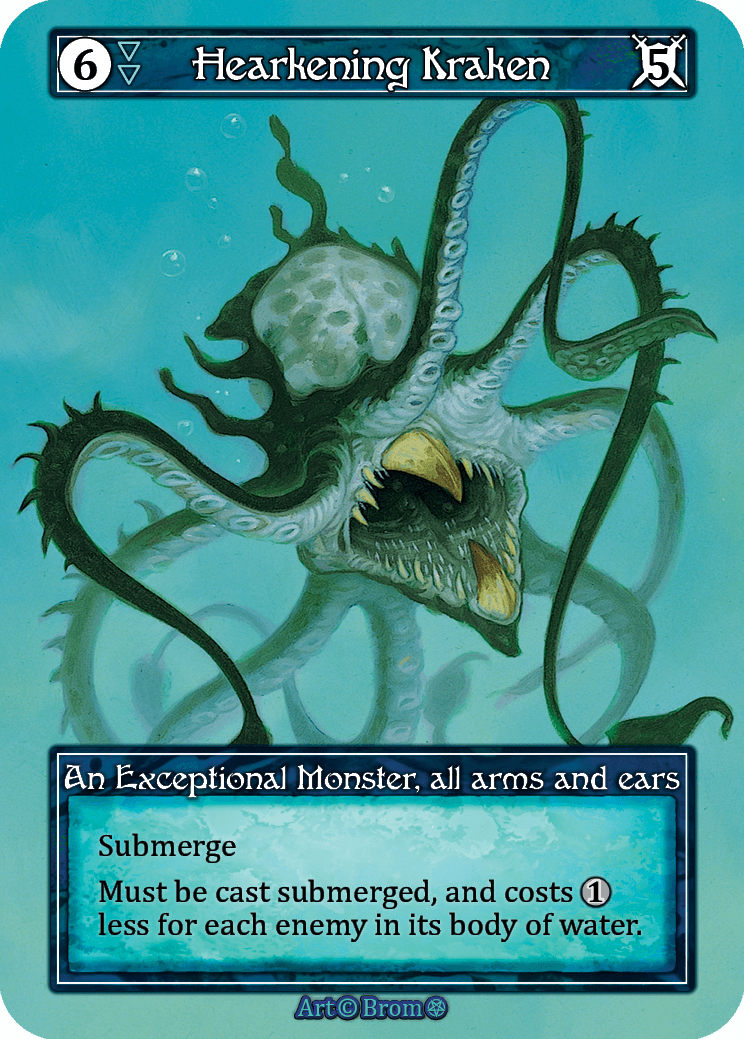 Hearkening Kraken (Foil)