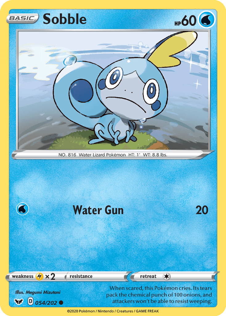 Sobble - 54/202 (Cosmos Holo) (Holofoil • NM)
