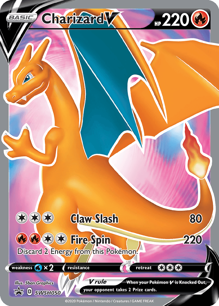 Charizard V - SWSH050 (Holofoil • NM)