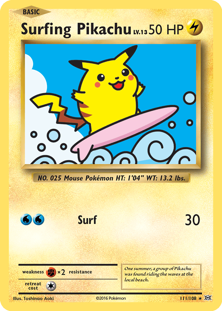 Surfing Pikachu (Normal • NM)