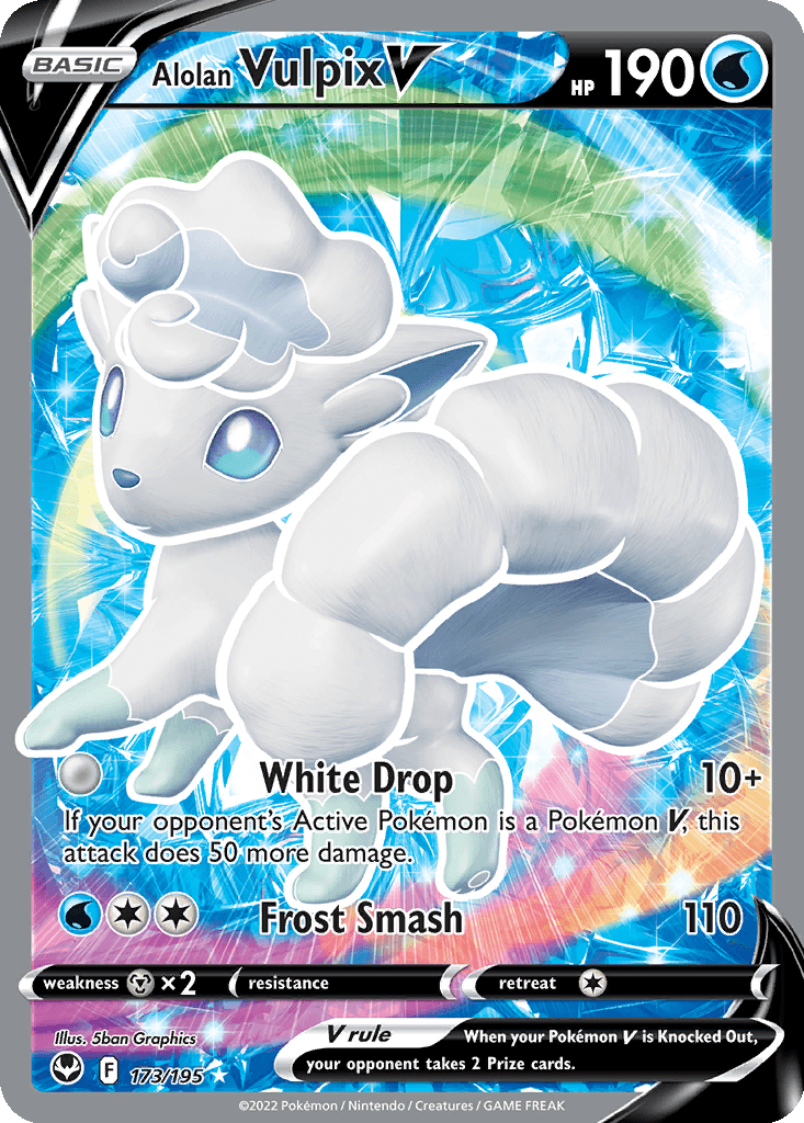 Alolan Vulpix V (Full Art) (Holofoil • NM)